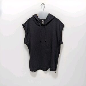 Mono B Sleeveless Hoodie Women 3XL Dark Gray